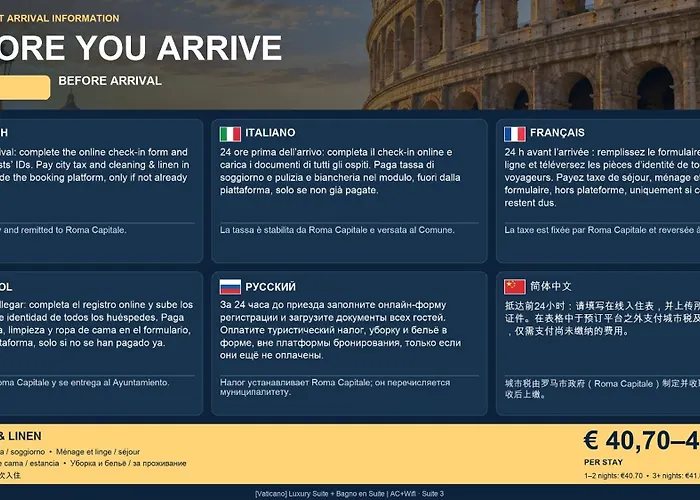 St Peter & Vatican Luxury - Boutique In Centre & Vatican - Ac, Wifi & Metro 5 Min בית הארחה